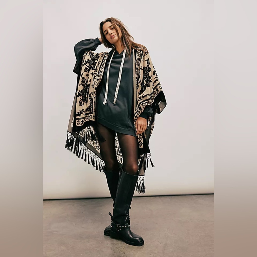 Free People Nightbird burnout kimono
